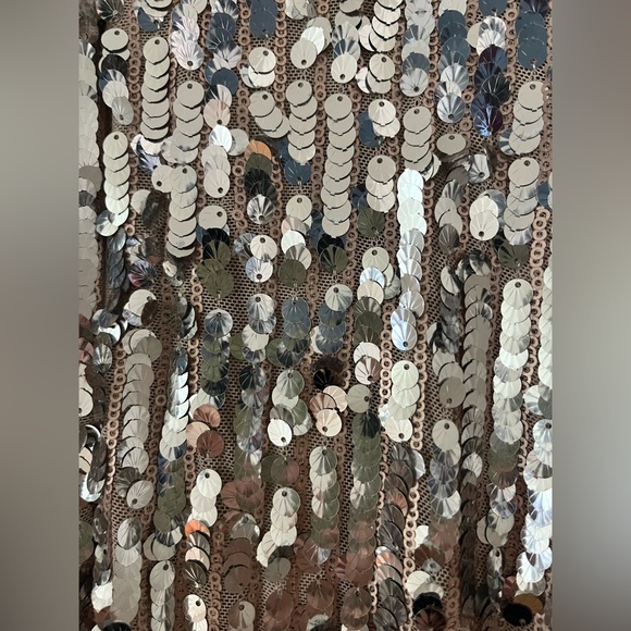 NWT, silver sequined formal mermaid dress - Picture 3 of 3